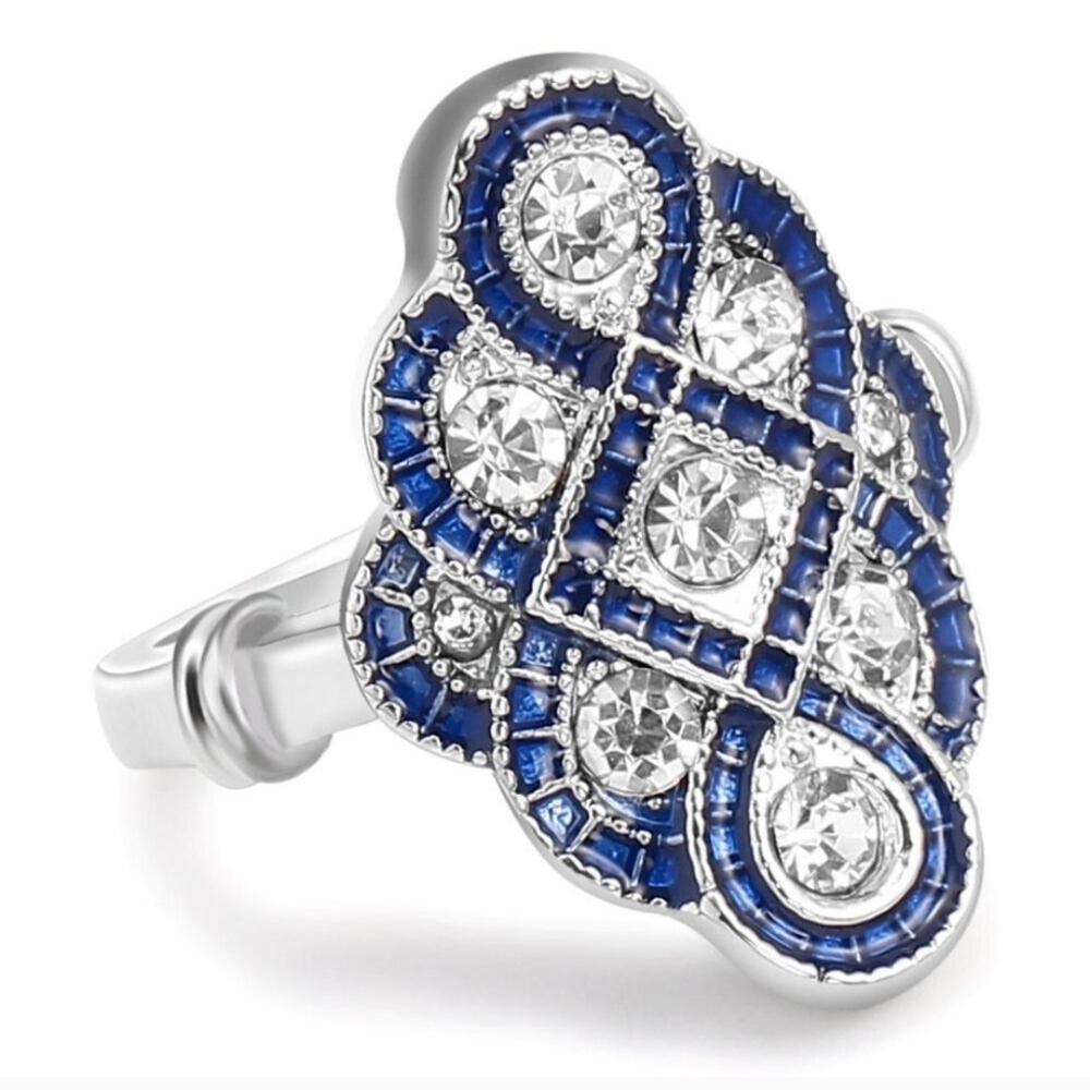 Elegant Criss Cross Ring Lead/Nickel Free 18K Colored Ring